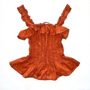 Burnt orange Smock Top
